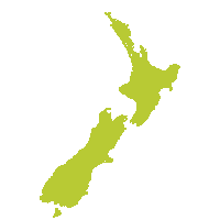 NZ Map Green